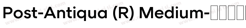 Post-Antiqua (R) Medium字体转换